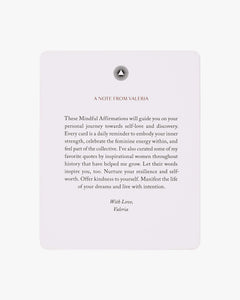 Mindful Affirmations for Women by Valeria Lipovetsky